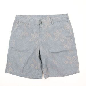 Columbia Men's 10" Shorts 100% Cotton Casual Gray Floral Regular Fit size 36